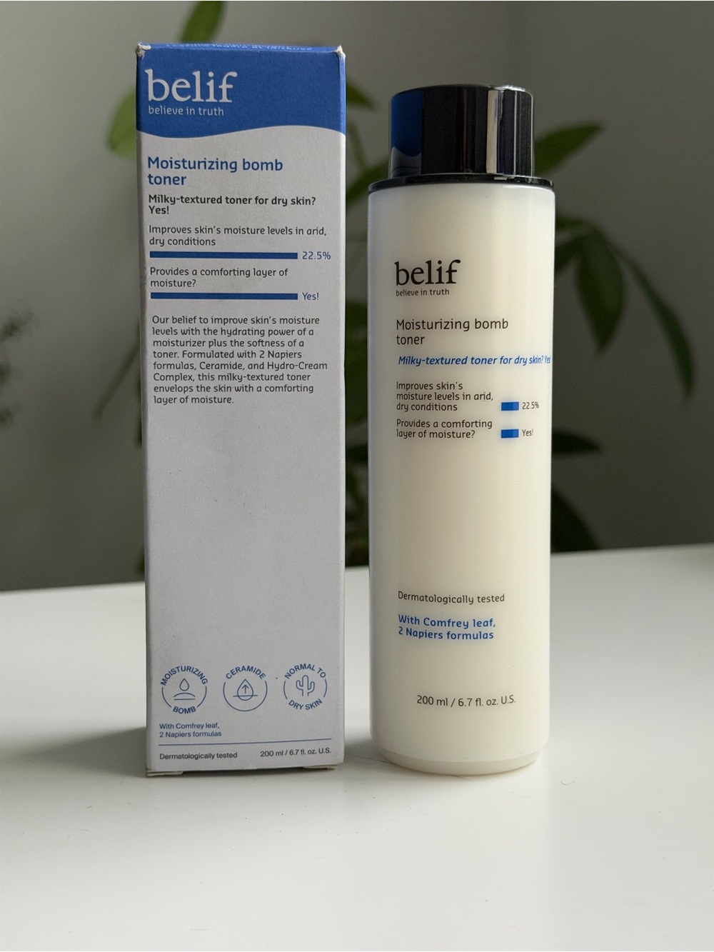 belif Moisturizing Bomb Toner 200mL / 6.76 fl oz – Brand New in Box